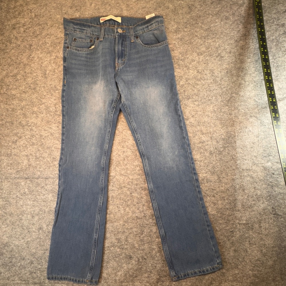 Levis 511 Slim Kids Jeans Medium Wash Blue Denim Size 14 Regular 27x27